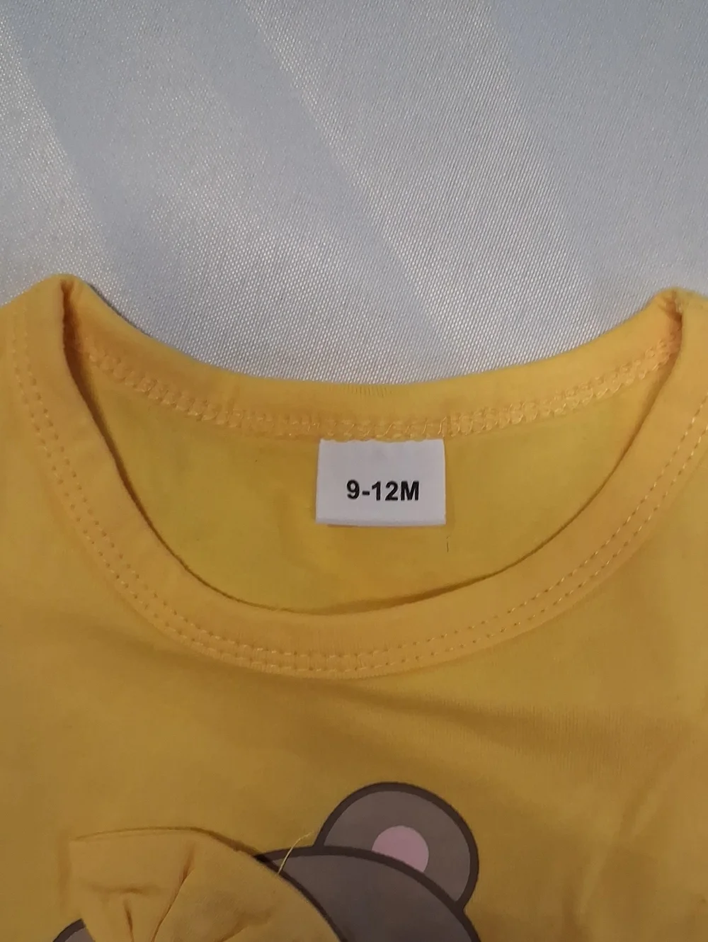 NWT Yellow Baby Bear Bodysuit & Bear Print Pants Set with Headband